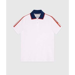 Authentic Men's Gucci Cotton polo with Gucci stripe asain 3xl